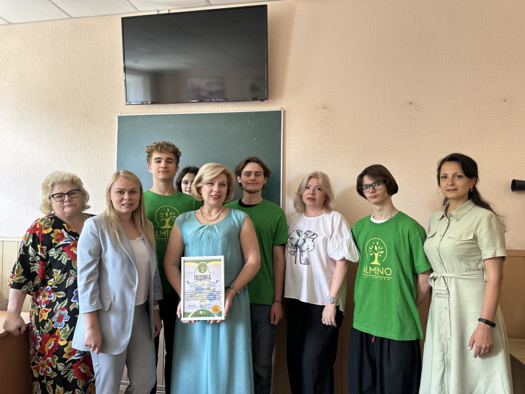 ПІДСУМОК НАВЧАЛЬНОГО РОКУ:  ВОЛОНТЕРСЬКИЙ ЗАГІН «ALMINO» СТУДЕНТСЬКОГО ПАРЛАМЕНТУ У СПІВПРАЦІ З КАФЕДРОЮ БІОЛОГІЇ