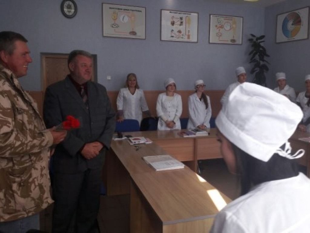 Відбулася зустріч студентів і викладачів з учасником бойових дій на Сході України